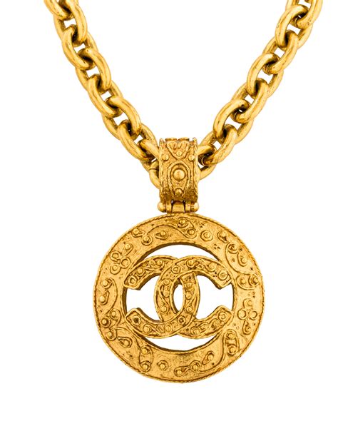 chanel logo necklace uk|chanel long necklace with logo.